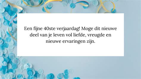 Verjaardagswensen voor de 40